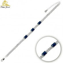 Gümüş Zirkon Taşlı Bilezik / Bileklik